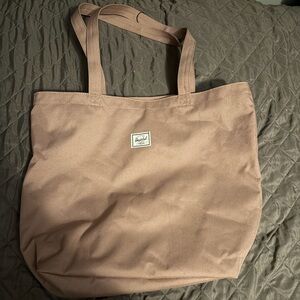Herschel Supply Co Classic tote bag in ash rose or mauve pink polyester material